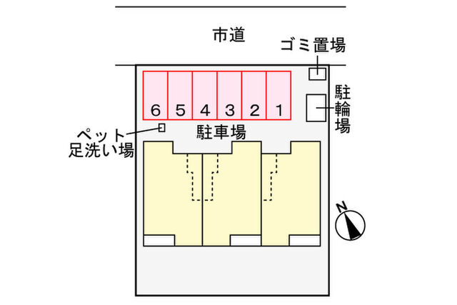 拡大写真:クラール 2階202の外観