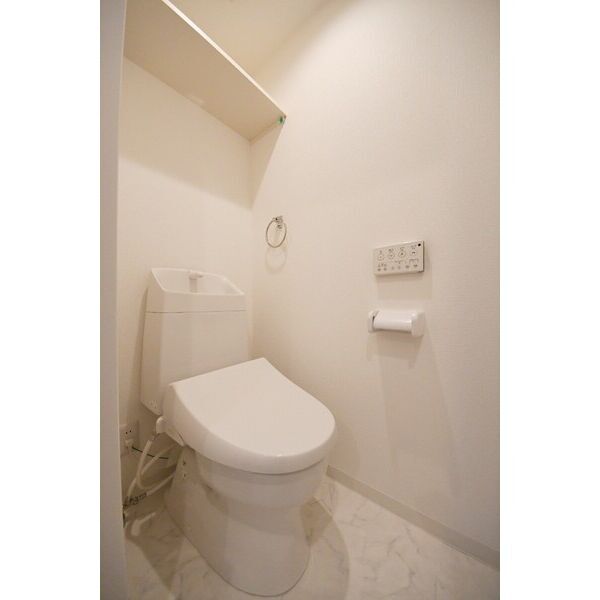 拡大写真:Tio Sereno 3階301のゆったりとした空間のトイレです