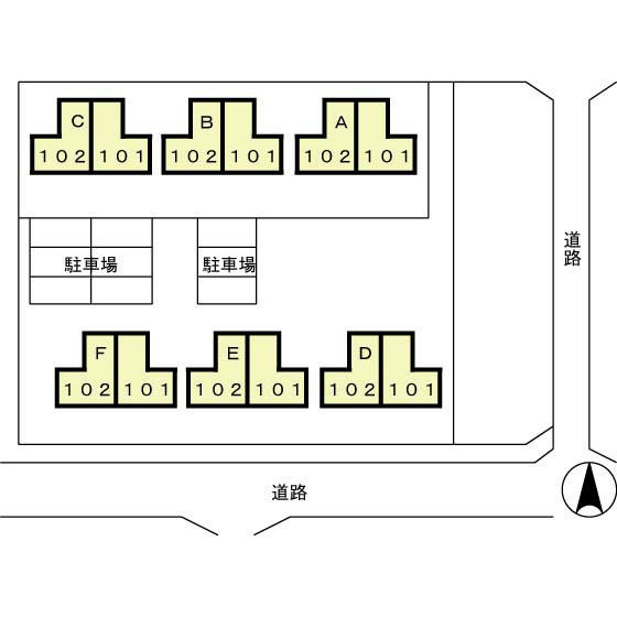 拡大写真:GreenForest聖蹟 1階B102のその他