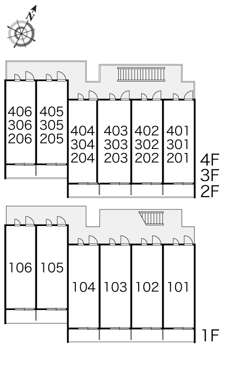 拡大写真:レオパレスタスコ 3階303のその他