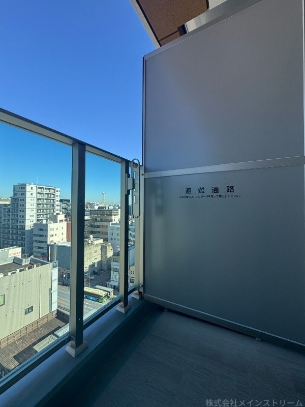 拡大写真:Brillia ist 浅草 12階1202のバルコニー