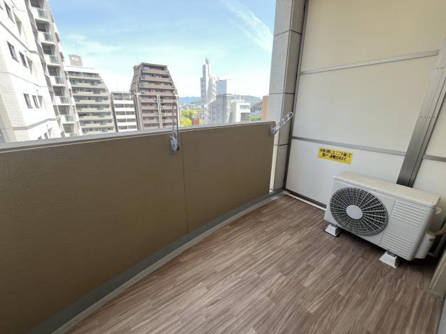 拡大写真:ルービンス十日市2 10階1002のバルコニー