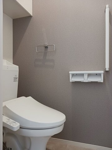 拡大写真:エバー・ピークスⅠ 2階203の清潔感のあるトイレです
