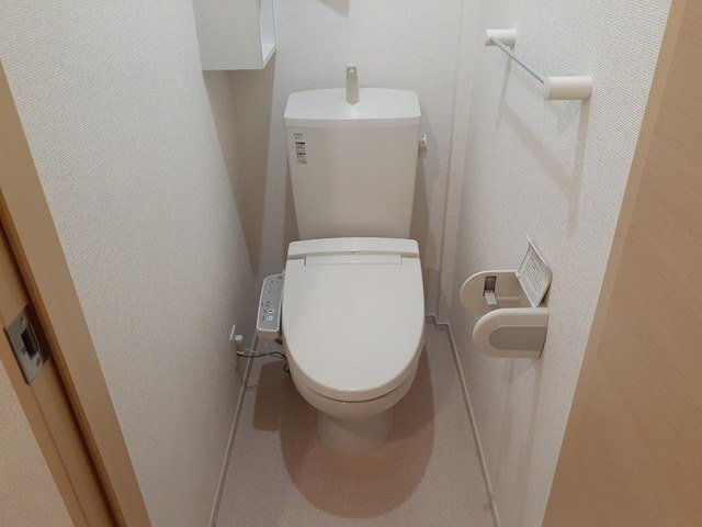 拡大写真:ルピナスⅠ 2階203の清潔感のあるトイレです