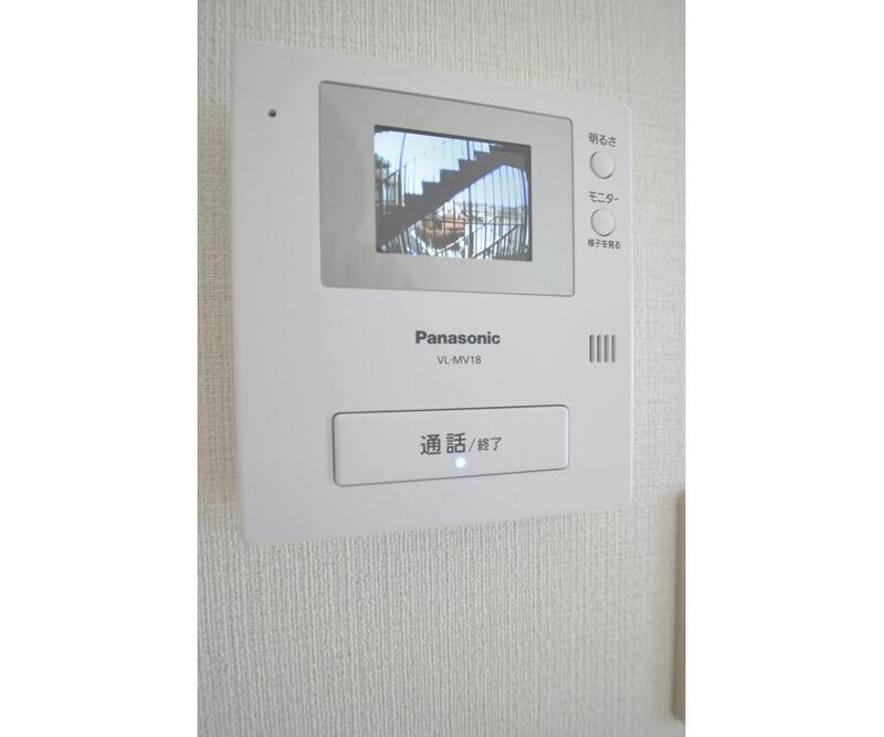 拡大写真:月岡マンション 4階401のモニタ付インターホンで安心♪