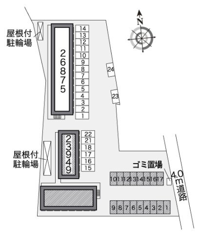 拡大写真：レオパレスＨｉｒｏ 2階210のその他