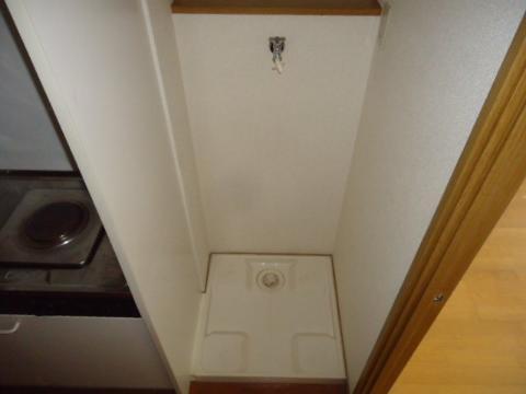 拡大写真:ウイング名駅 2階201の洗濯機置場