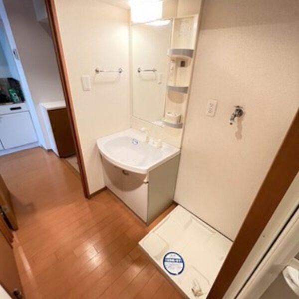 拡大写真:ピースプレイス牛巻 6階602の室内洗濯機置き場
