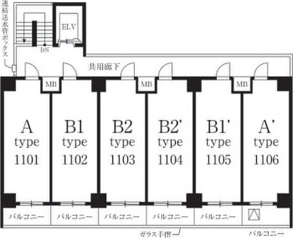 拡大写真:ディアレイシャス泉 4階405のその他共有部分