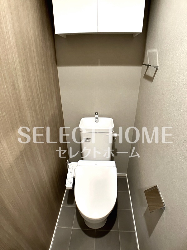 拡大写真:プエンテリア岡崎 1階104の清潔感のあるトイレです
