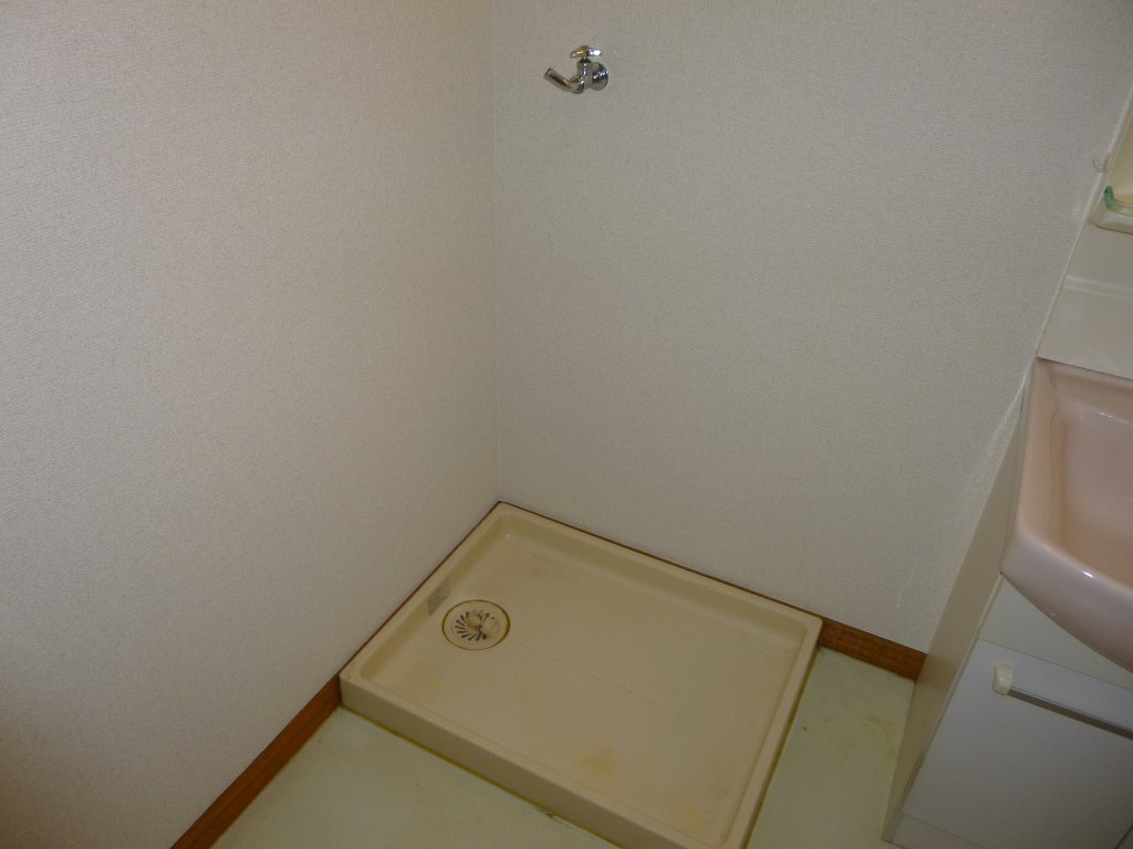 拡大写真：サンハイツスター 1階1Lの洗濯機置場