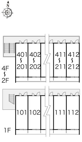 拡大写真:レオパレスIEYASU 4階402のその他