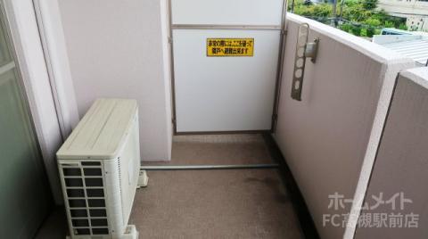 拡大写真:プランソレイユ 2階203のバルコニー