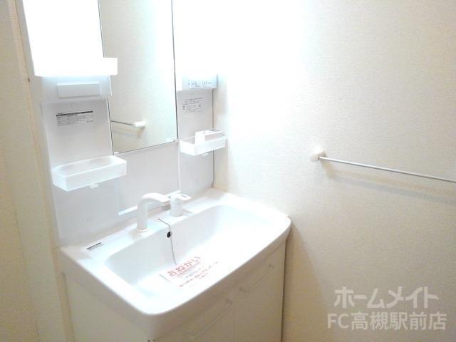 拡大写真:ソレイユ 1階101の洗面設備