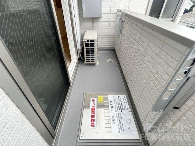 拡大写真:D-residence下田部B 2階203のバルコニー