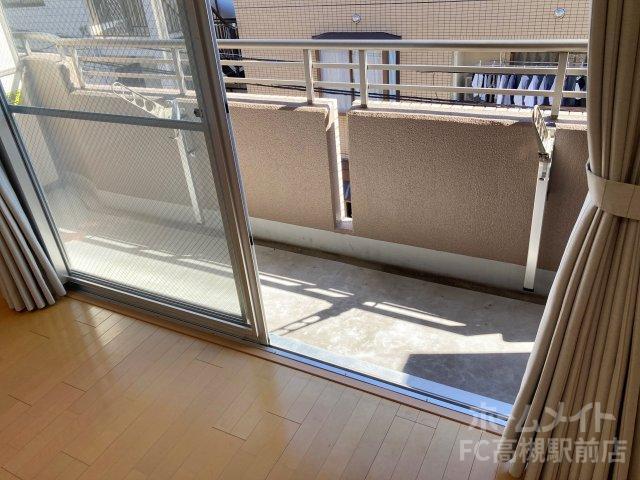 拡大写真:アルシェTAKATSUKI 2階202のバルコニー
