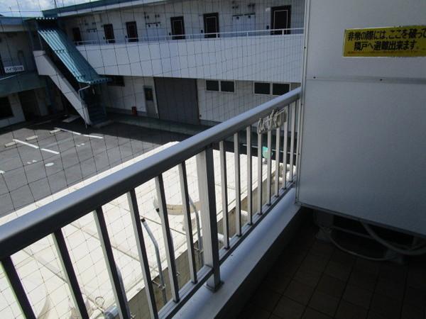 拡大写真:GLANZHAUS 2階201のバルコニー
