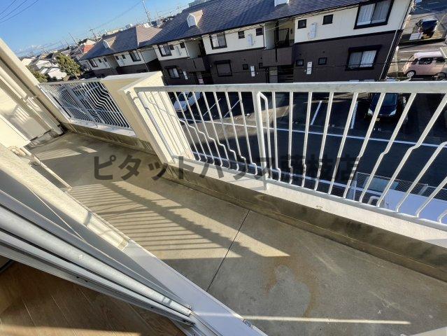 拡大写真：藤枝市東町 3階3Aのバルコニー