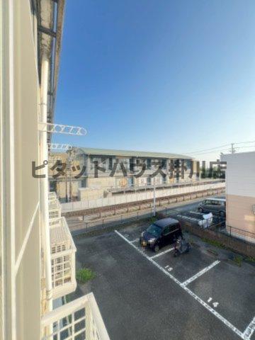 拡大写真:袋井市浅名 2階204のバルコニー