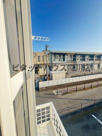 拡大写真:袋井市浅名 2階201のバルコニー