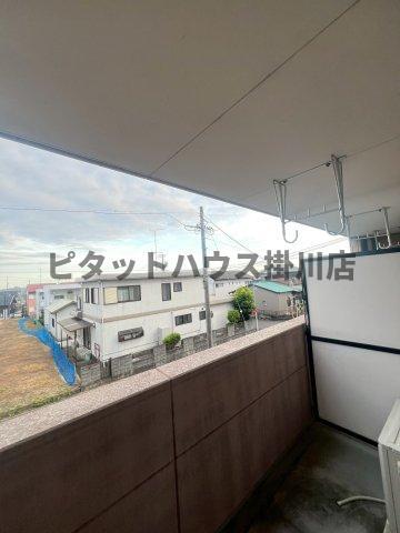 拡大写真:袋井市浅羽 2階202のバルコニー