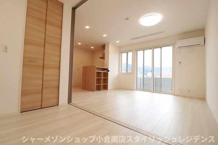 拡大写真：Leafull 1階106の居間