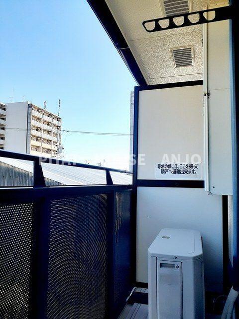 拡大写真：アルドーレ 2階202のバルコニー
