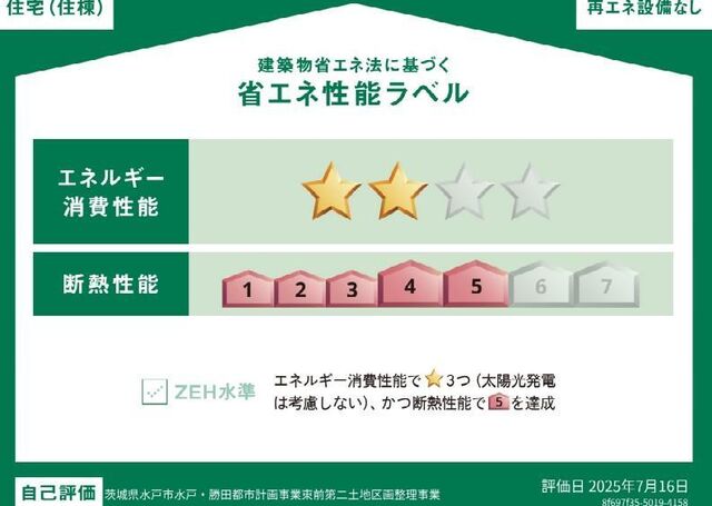 拡大写真:クストリッツァ(Kusturica) 1階106の省エネ性能ラベル