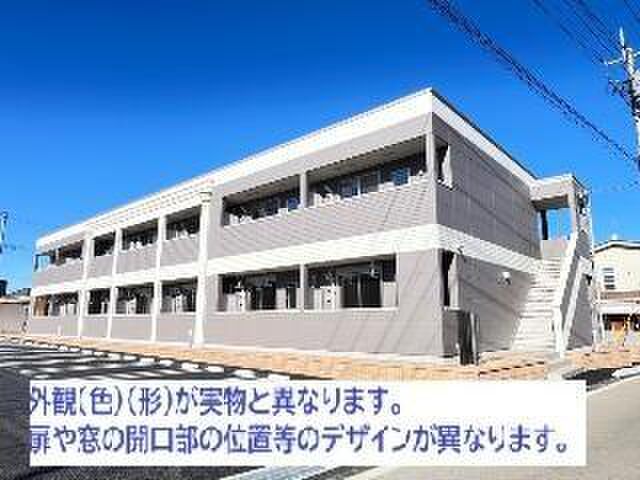 仮)阿見町中郷新築アパートの外観