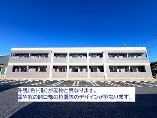 拡大写真:仮)阿見町中郷新築アパート 1階101の外観写真(昼)
