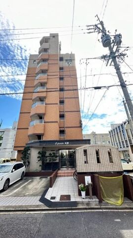 拡大写真：エスパシオ本陣 5階503の外観写真（昼）