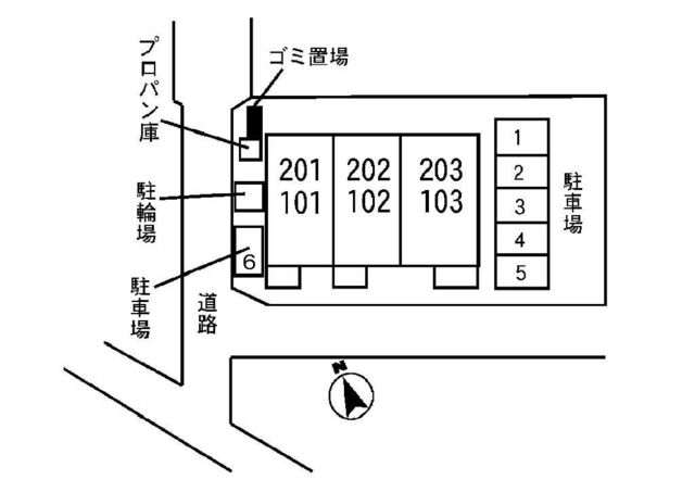 拡大写真:アリアーテ 1階101の外観写真(昼)