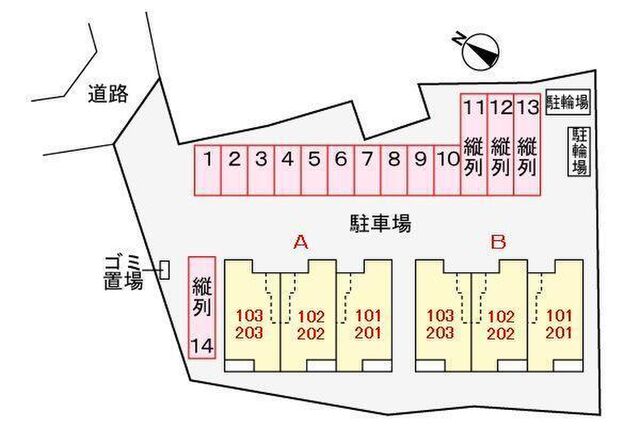 拡大写真:ヴェルドミールA 2階202の完成予想図