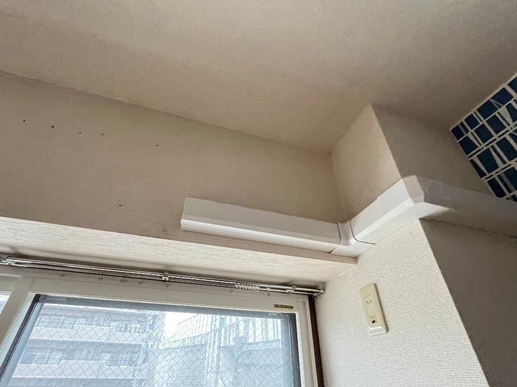 拡大写真:リバーパーク植田東 2階203の北洋室エアコン設置場所