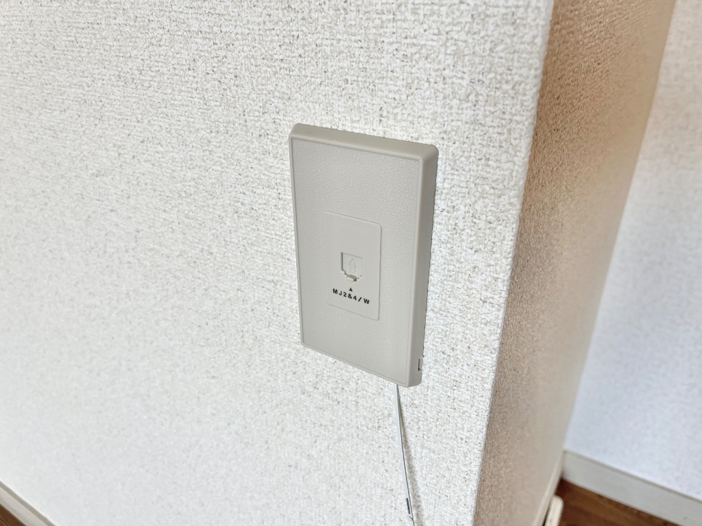 拡大写真:ハイツ後藤B 2階201のネット接続口