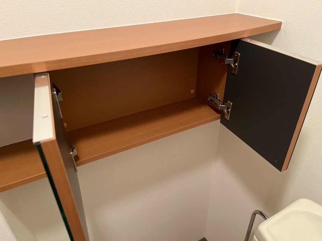 拡大写真:コーポ花の樹 2階203のトイレ収納