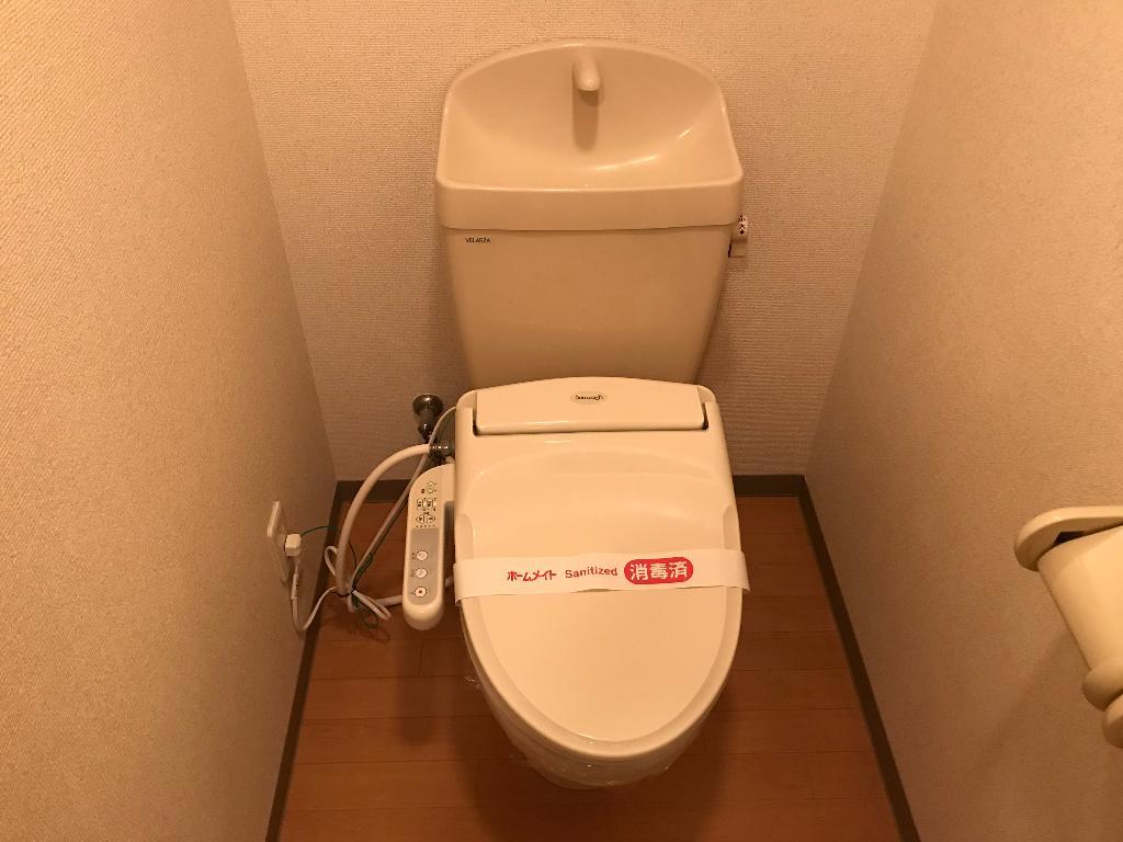 拡大写真:ルミナスガーデン 2階202のシャワー付トイレ
