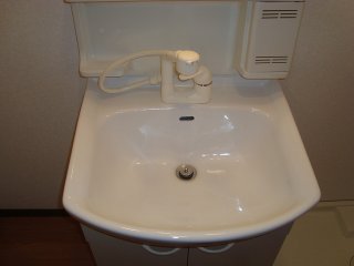 拡大写真:ポラリス 1階105の洗髪洗面化粧台