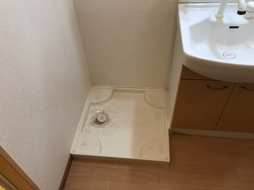 拡大写真:アクアライフ エムズ 1階101の洗濯機置き場