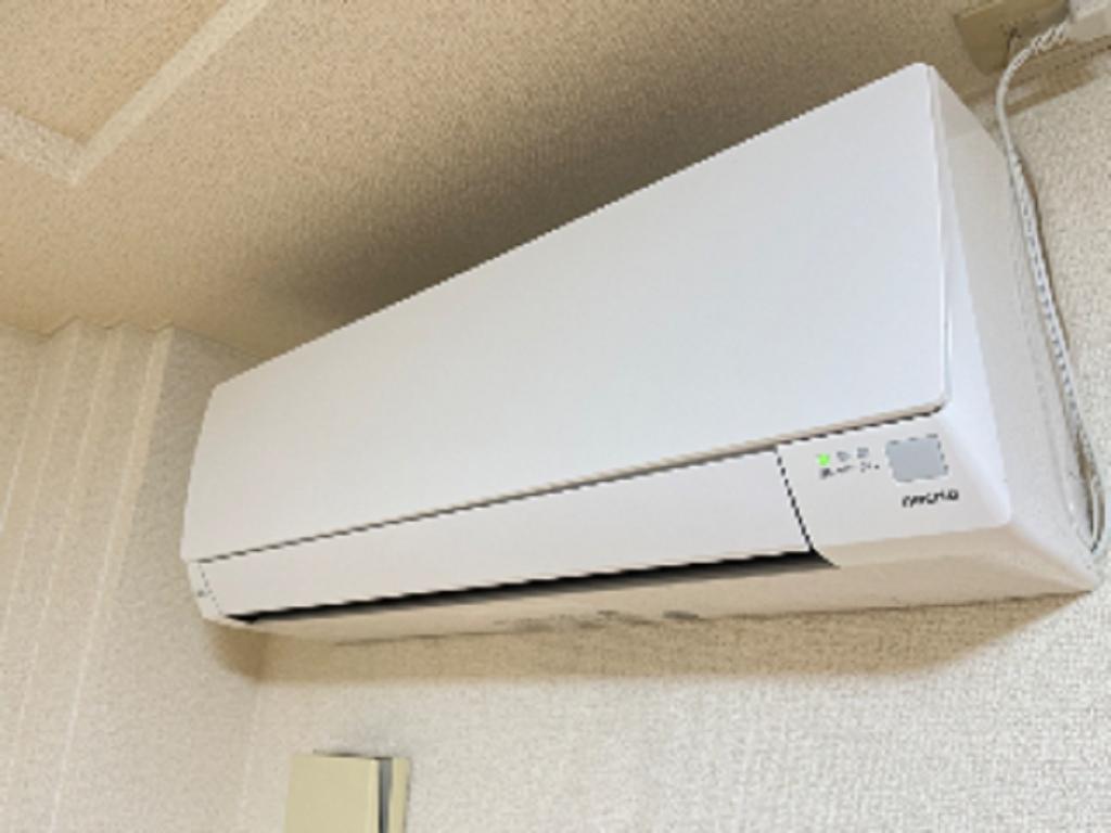 拡大写真:ツインダイスB 2階201のエアコン