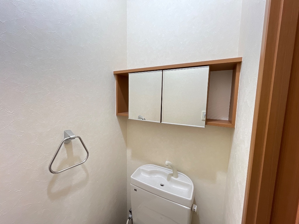 拡大写真:ファーストヒルズ 1階101のトイレ収納棚