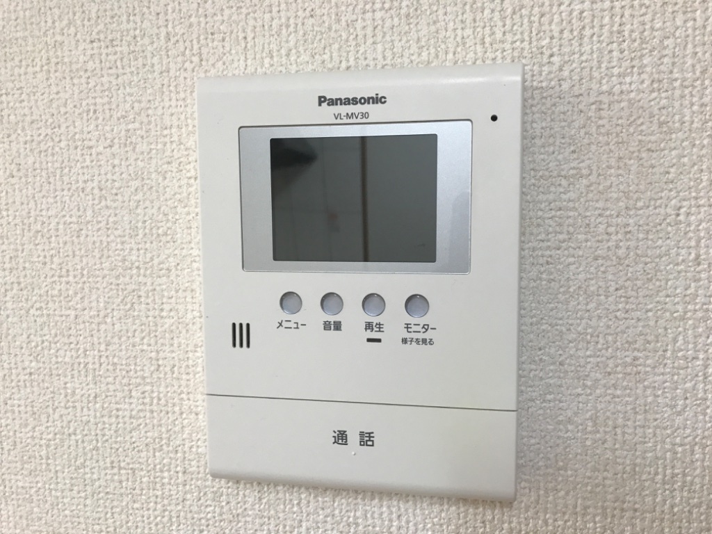 拡大写真:パールハイツみやび 2階206のカメラ付インターホン