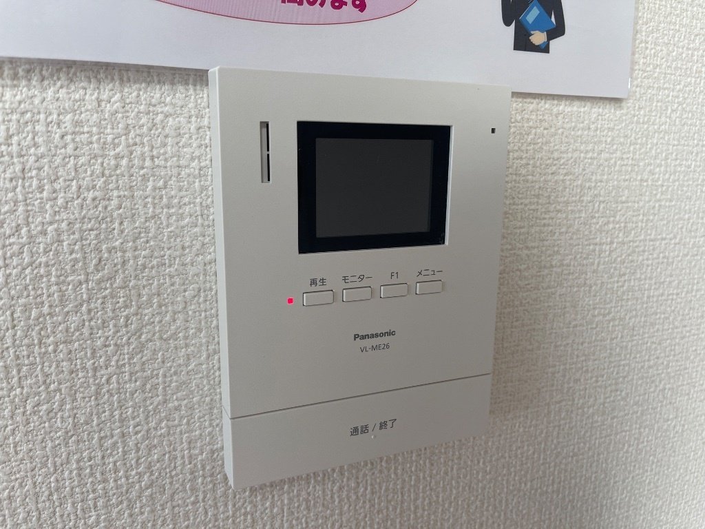 拡大写真:ハイツセリューⅠ 1階102のカメラ付インターホン