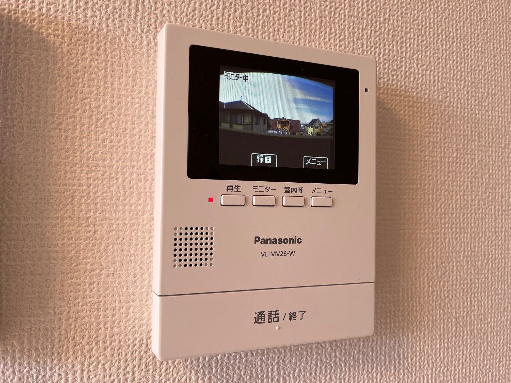 拡大写真:プランドール 2階202のカメラ付インターホン