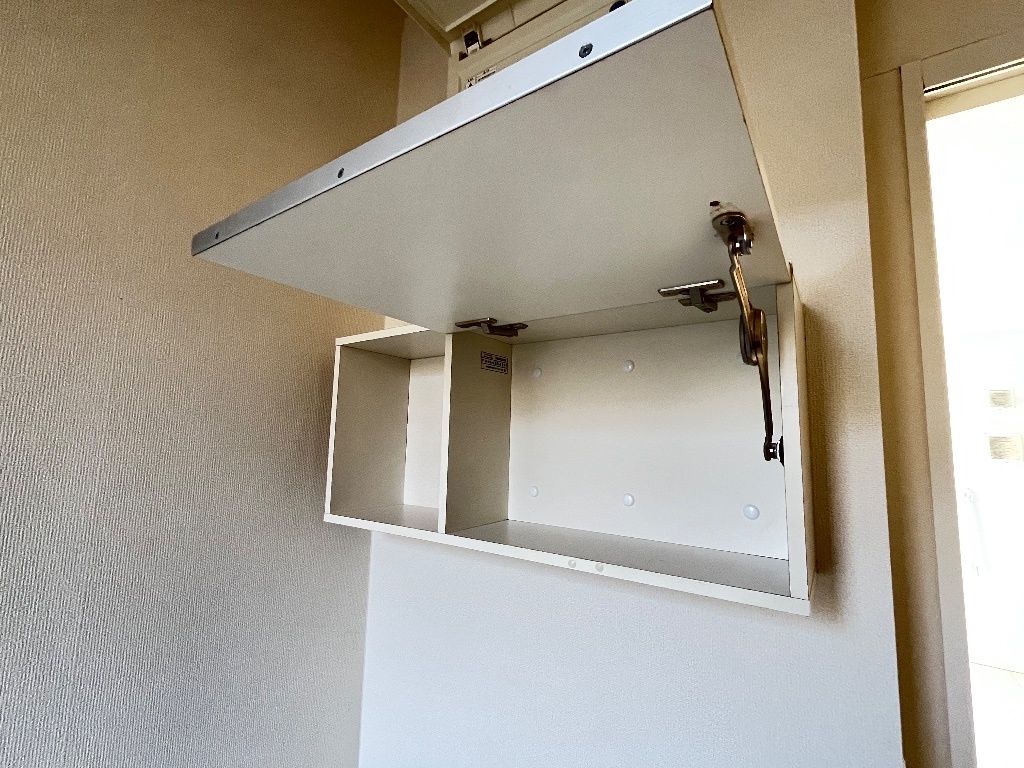 拡大写真:レジーナガーデン 1階103のトイレ扉付き収納