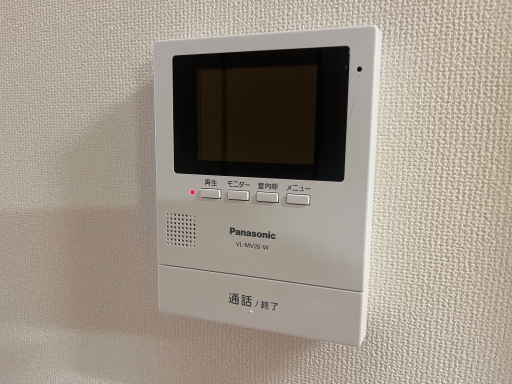 拡大写真:plum house 2階203のカメラ付インターホン