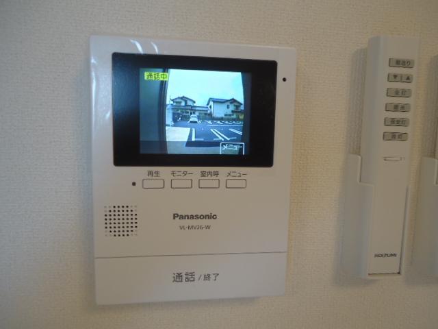 拡大写真:ドレサージュB 2階202のカメラ付インターホン