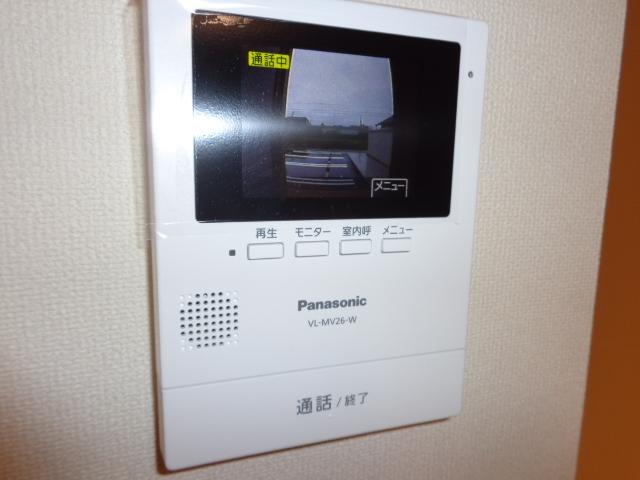 拡大写真:ベル フルール 1階101のカメラ付インターホン