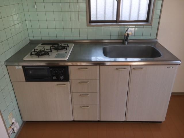 拡大写真:コーポラスあんざいA 2階201のキッチン