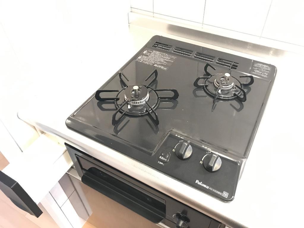 拡大写真:グレイシャス 1階103の2口コンロ